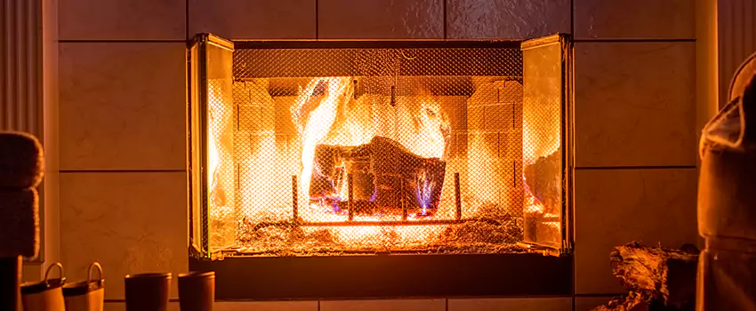 Mendota Hearth Landscape Fireplace Installation in State College, Pennsylvania