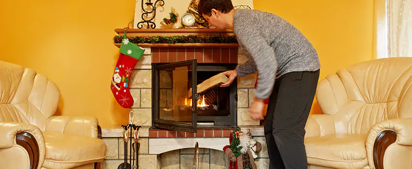 Rusted Metal Fireplace Restoration in State College, Pennsylvania